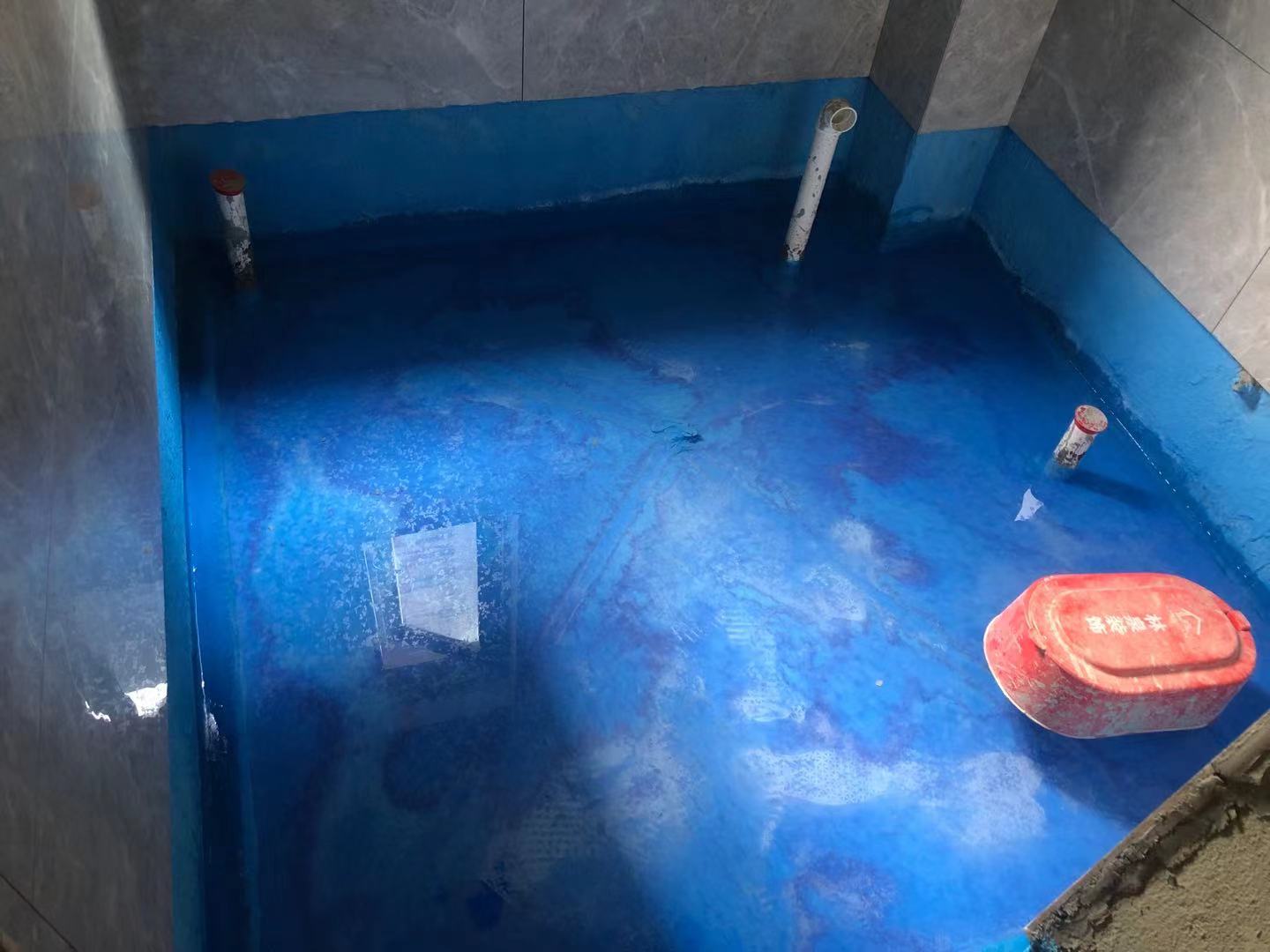 茅莱山居防水闭水实验